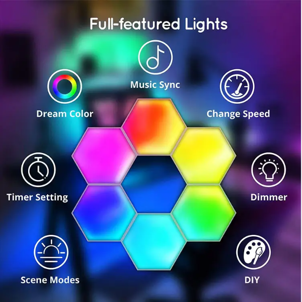 SMART HEXAGON LED (x6 Pieces)
